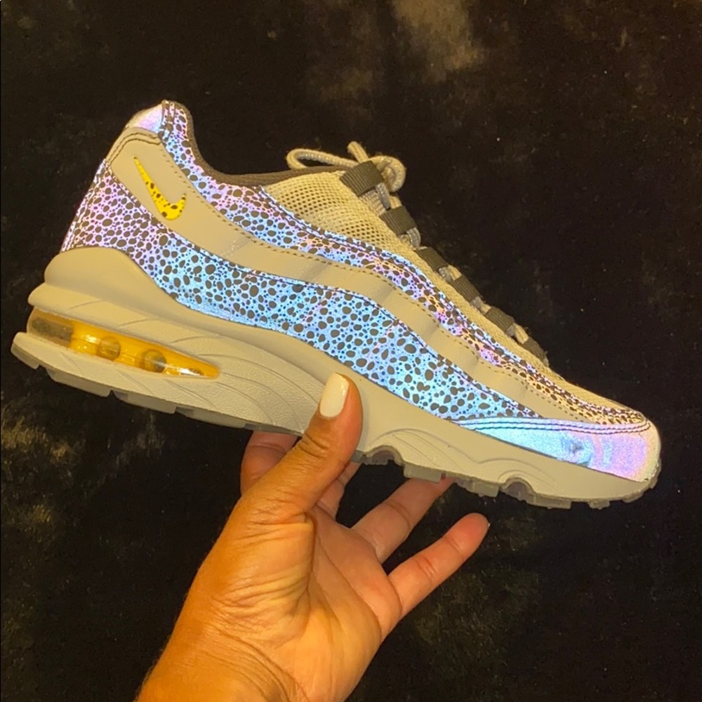 Nike Gray and Yellow Sneakers with Air Max Design